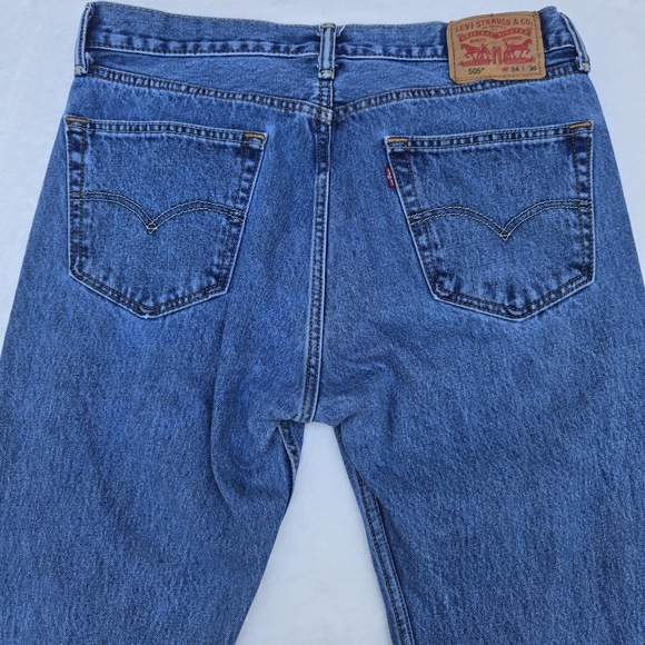 Levi's Men's Straight Jeans - Blue - Picture 1 of 16